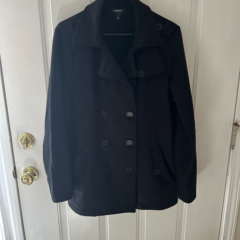 Torrid Classic Fleece Black Peacoat